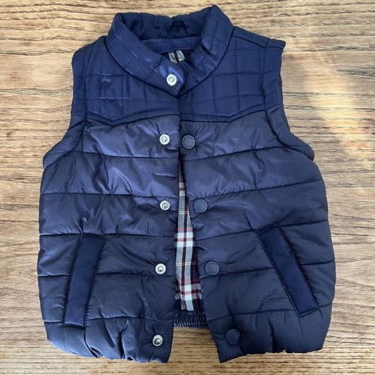 MON CARAMEL Sleeveless Puffer Vest / 6-12M