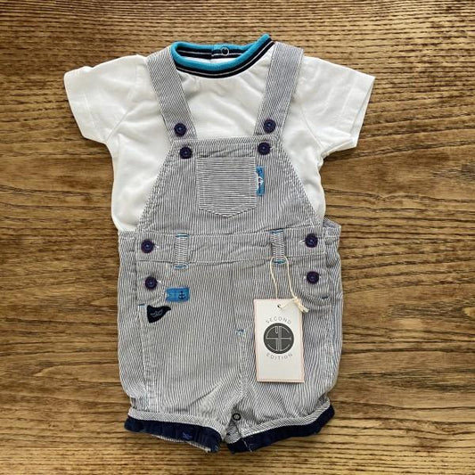 TERRE DES MARINS Boy Outfit Short + Tshirt / 6M