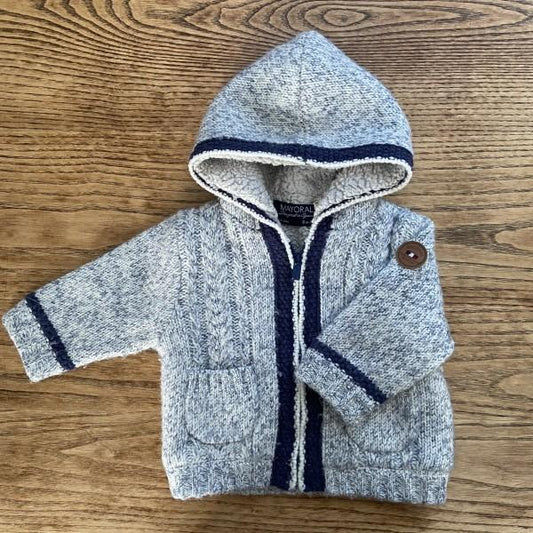 MAYORAL Zipped Cardigan with hood / 6M